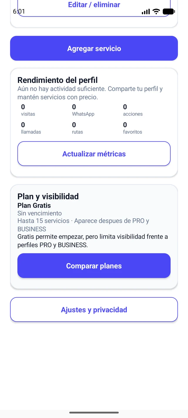 Ruta de publicación real del perfil especialista